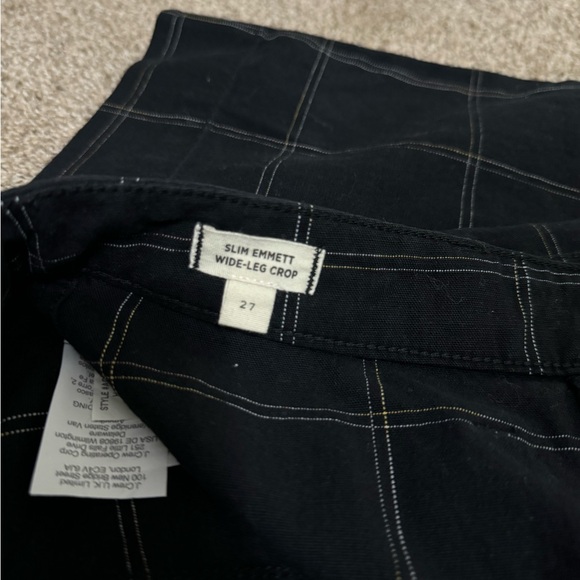 Women’s Madewell Slim Emmett Wide-Leg Crop Pant Size 27 - Picture 4 of 5